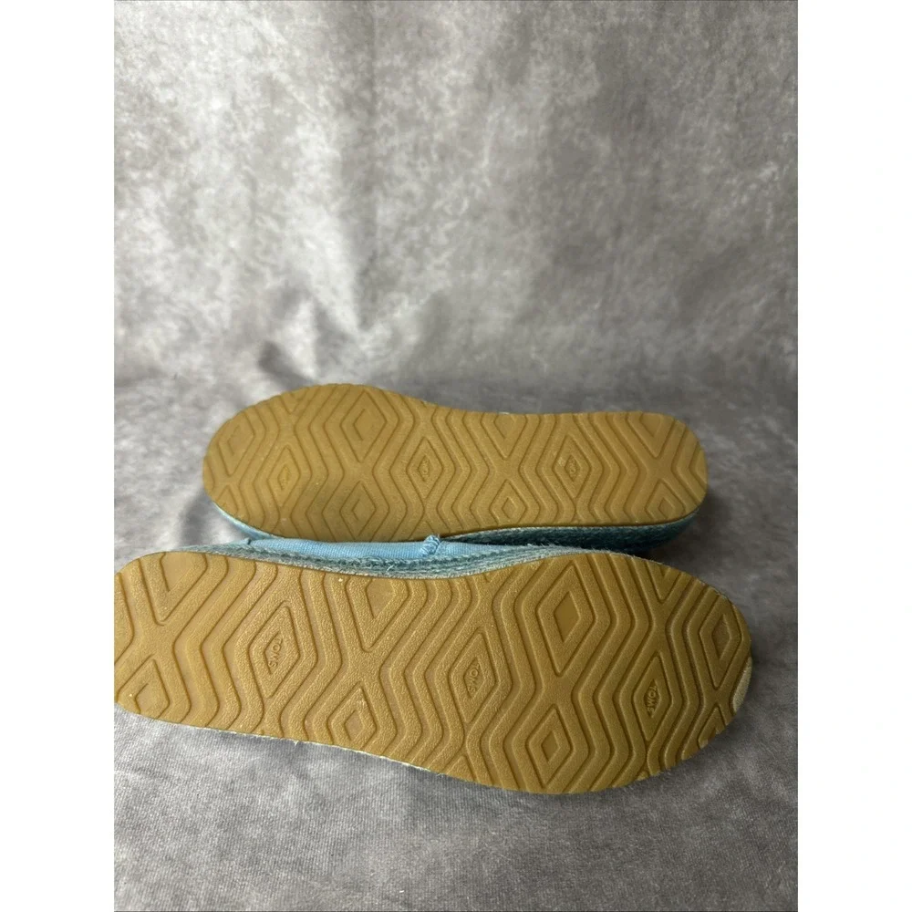Women's Shoes TOMS VALENCIA Slip On Platform Espadrilles 10019798 LIGHT BLUE Sz8